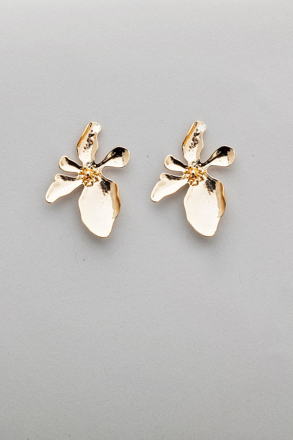 Flower Gold Earrings