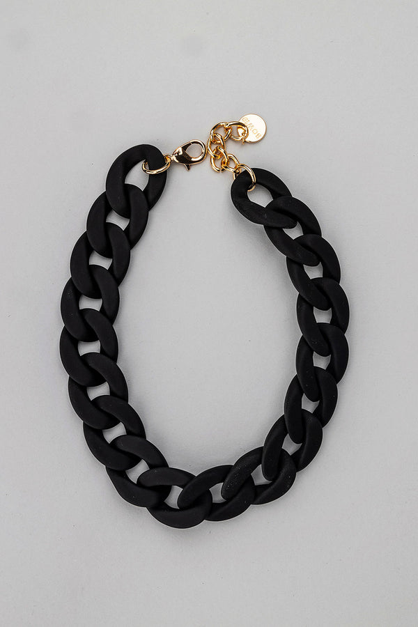 Big Chain Necklace Black Matt
