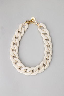 Big Chain Necklace Offwhite