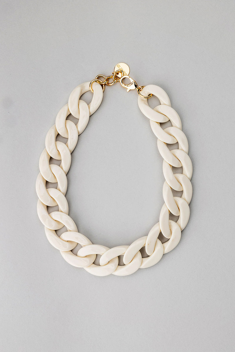 Big Chain Necklace Offwhite