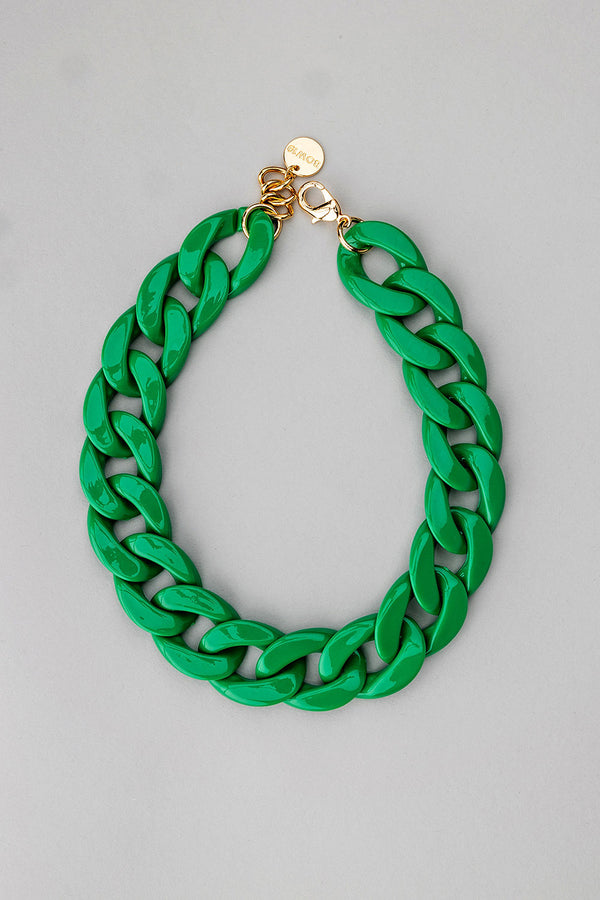 Big Chain Necklace Strong Green