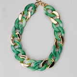 Big Chain Necklace w Gold