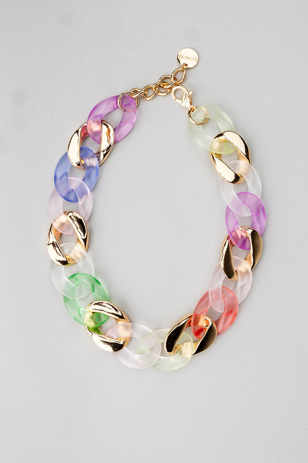 Big Chain Necklace Multi Color