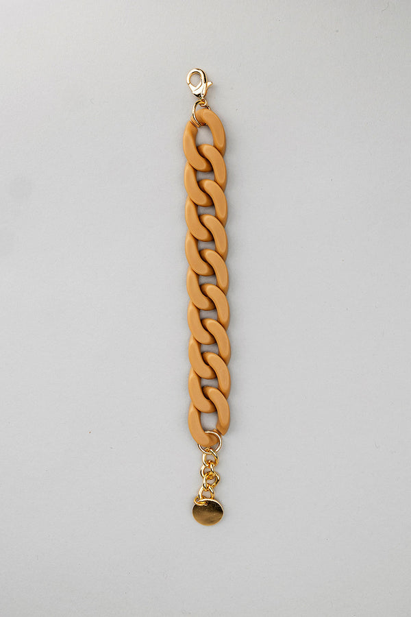 Big Chain Bracelet Beige Mat