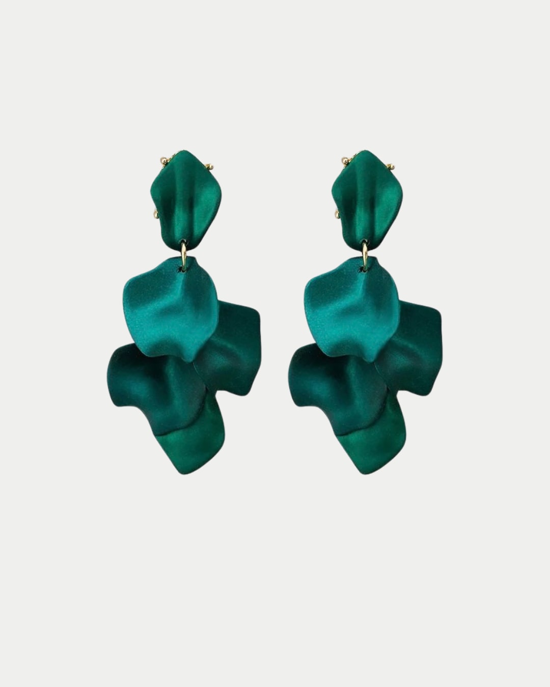 Leaf Earrings Metallic