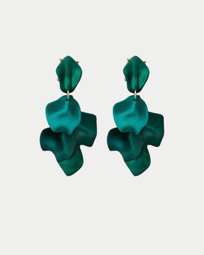 Leaf Earrings Metallic