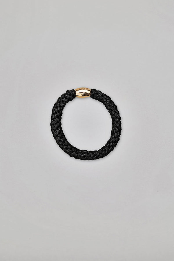 Hair elastic black glitter