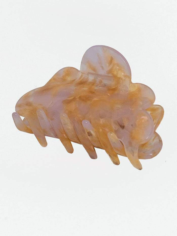 Hair Clip Flower Beige