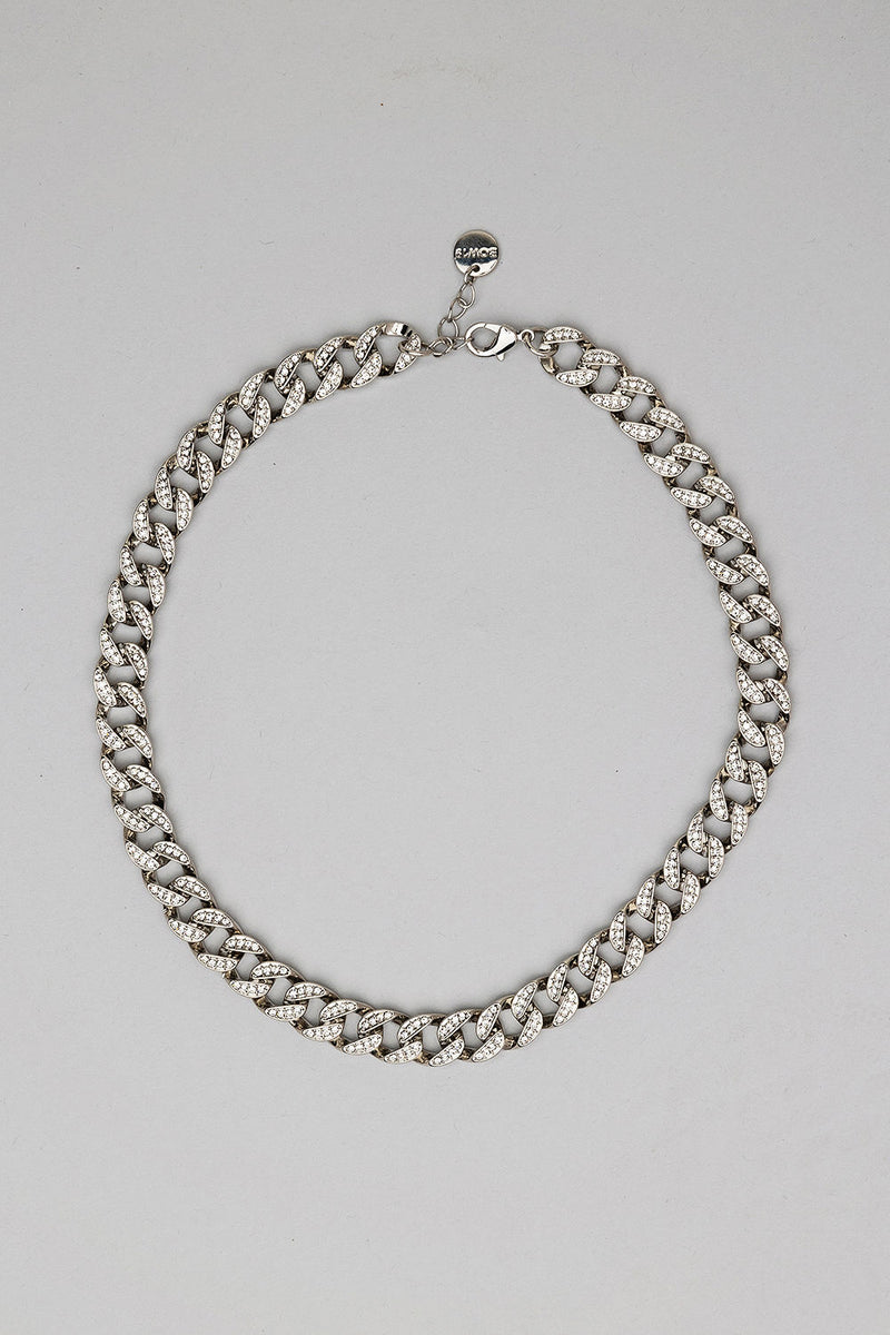 Diora Necklace Strass Silver