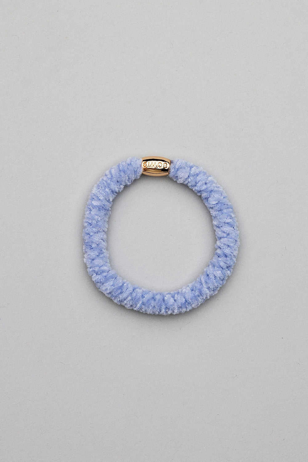 Hair elastic fluffy light blue