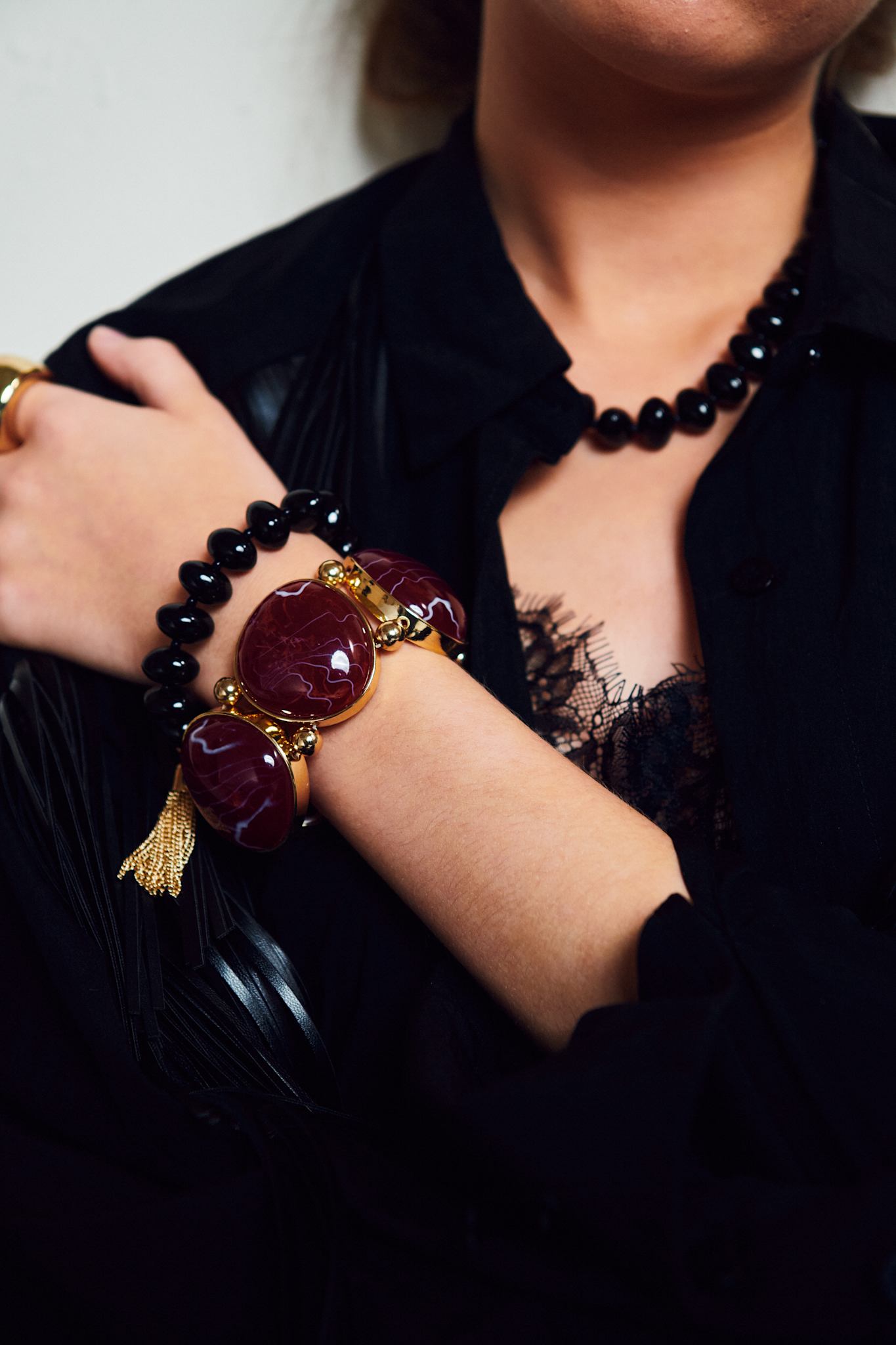 Arta Bead Bracelet Black