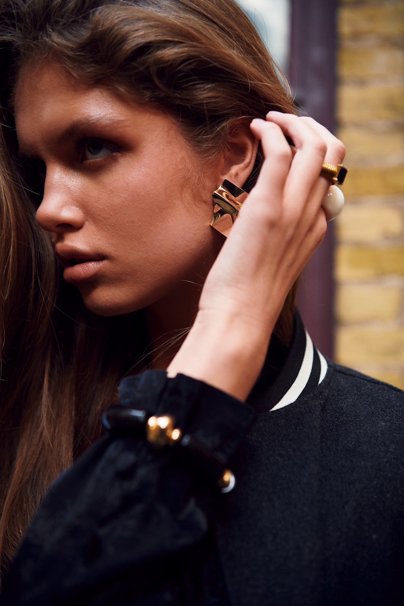 Luna Bead Bracelet Black