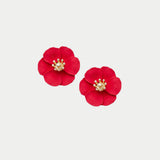 Flower Small Clip on Earrings