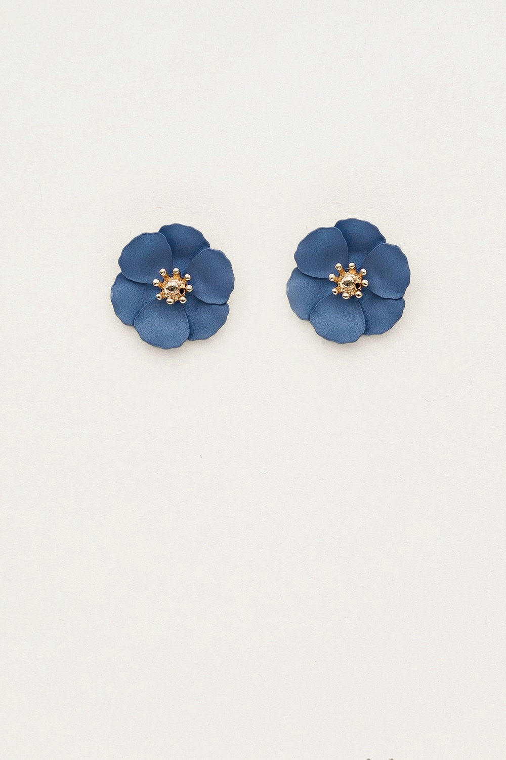 Flower Small Clip on Earrings