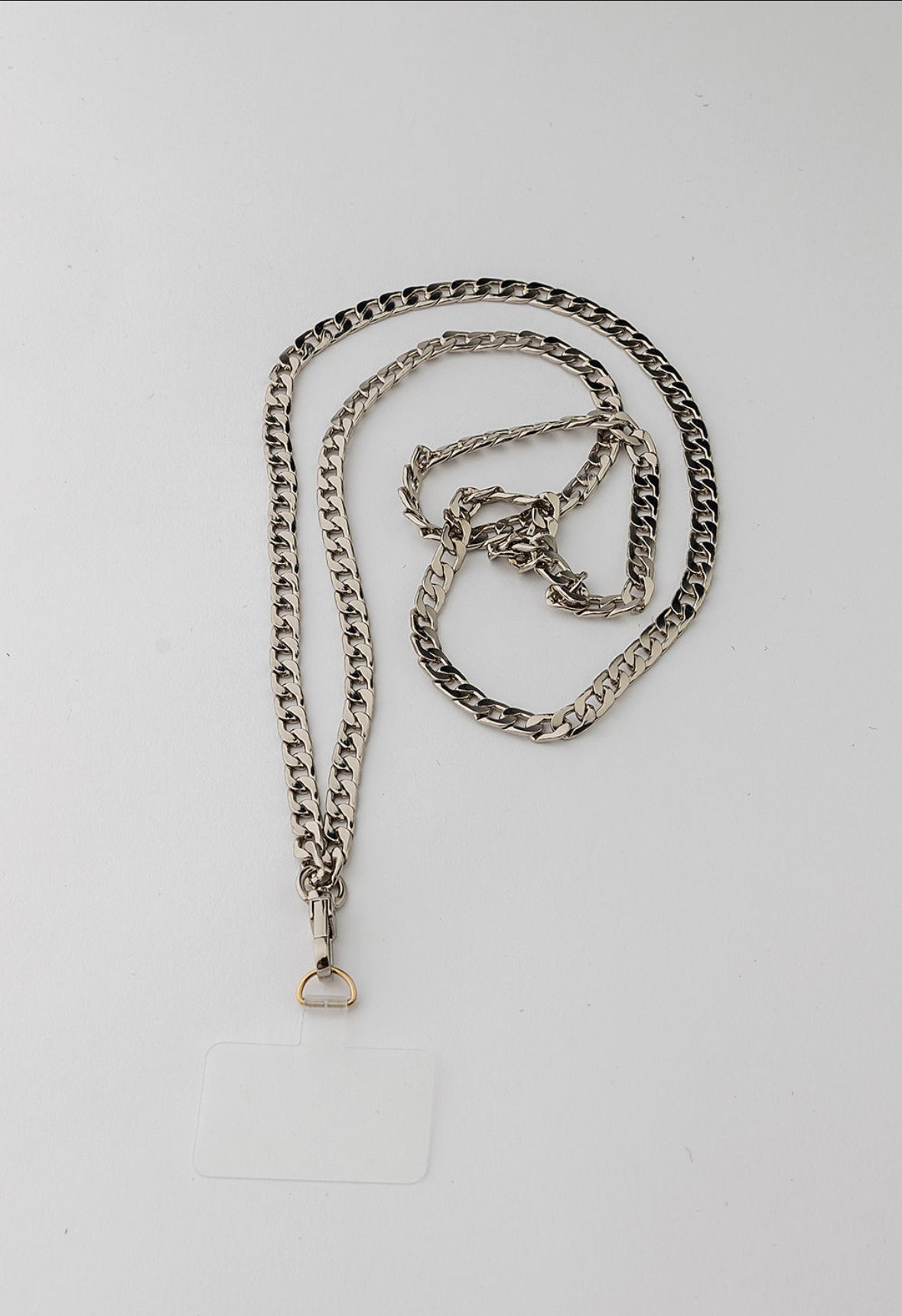 Chain Phone Strap Silver