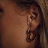 Heart Earrings Gold
