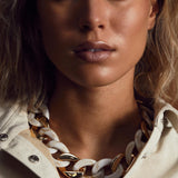Big Chain Necklace w Gold