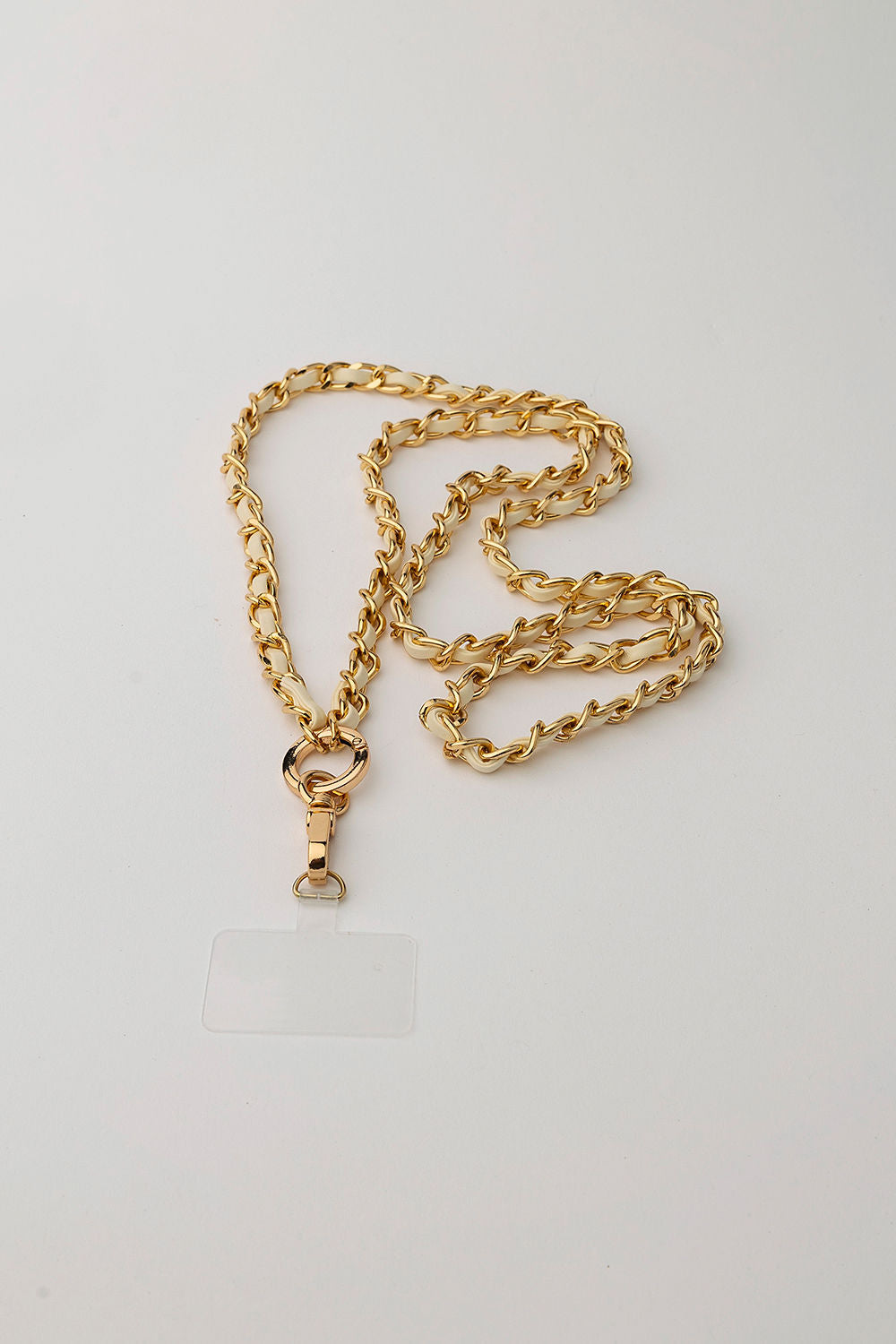 Claire Iphone Strap Offwhite w Gold