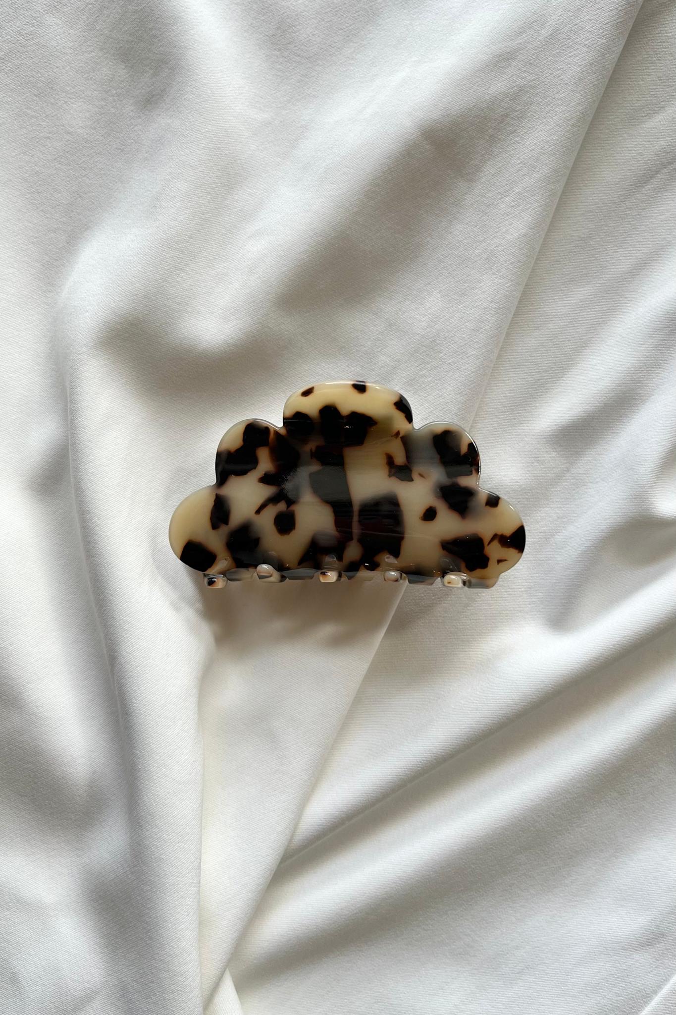 Hair Clip Flower Beige