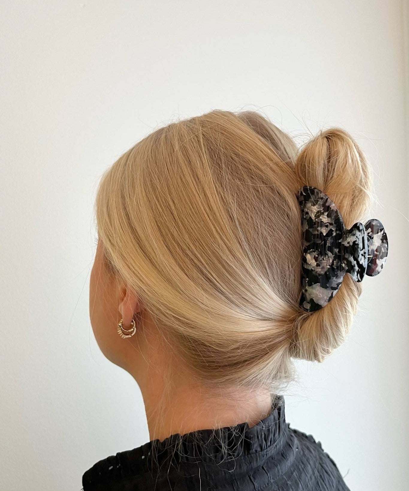 Hair Clip Blue Black