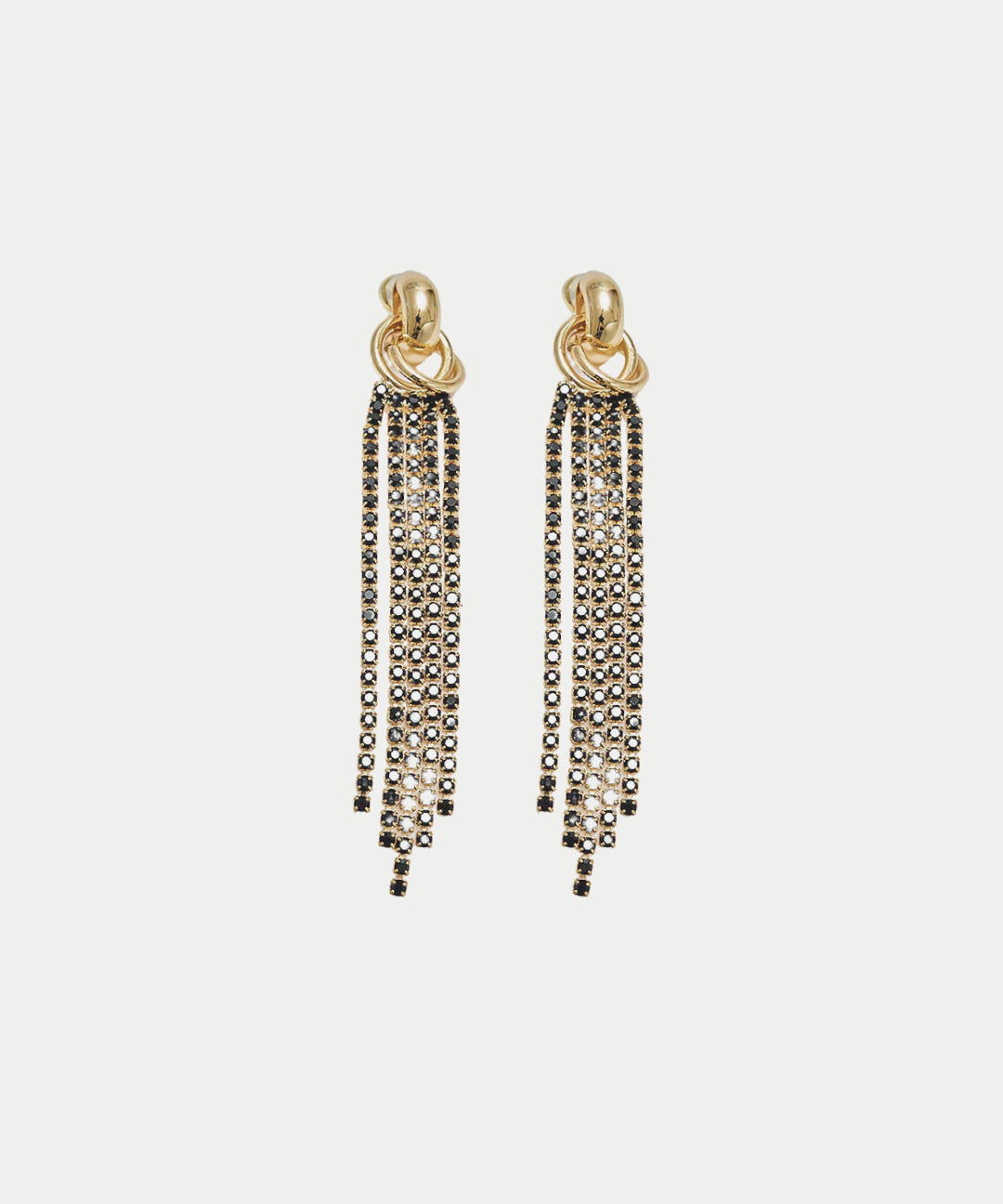 Strass Knot Earrings