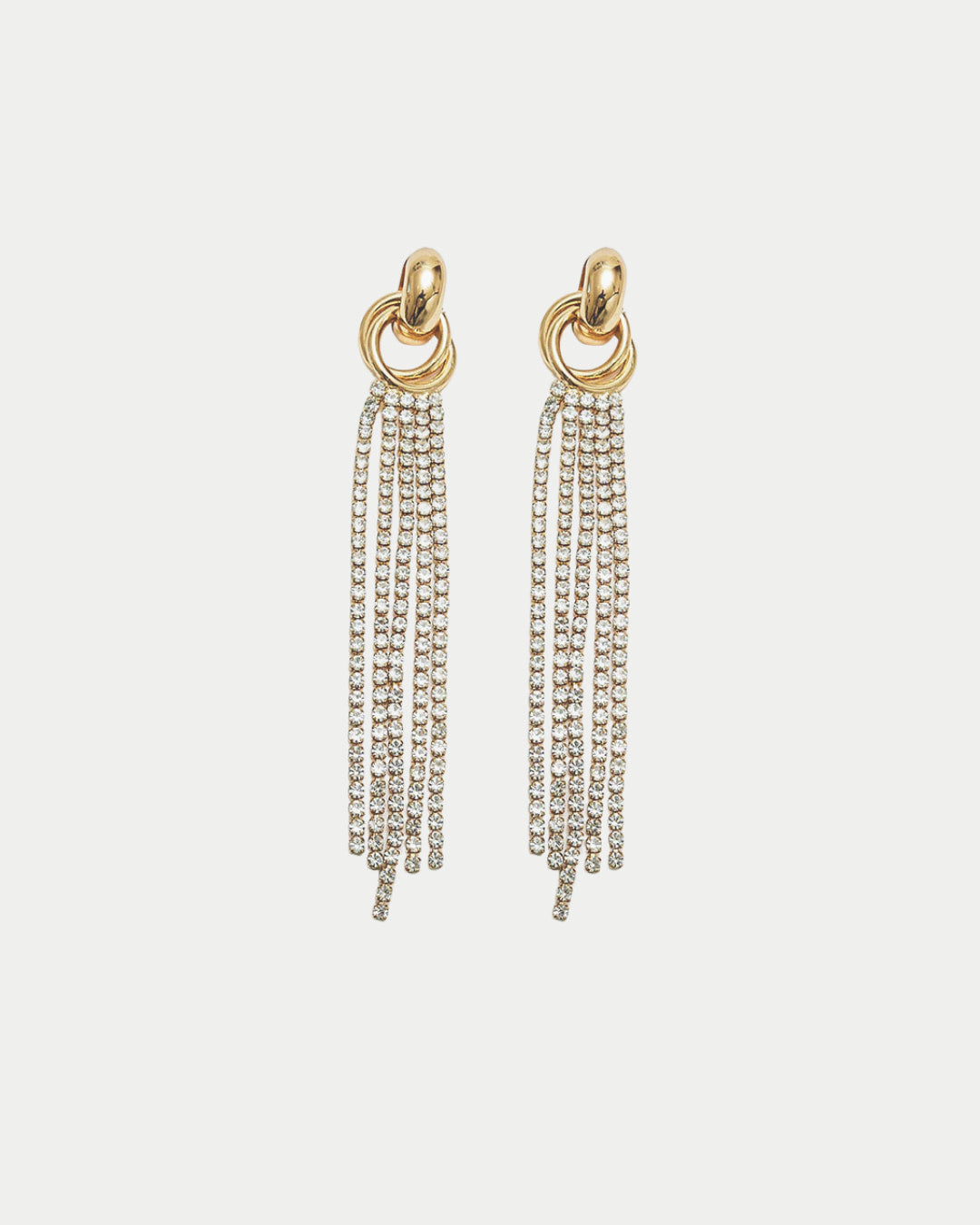 Strass Knot Earrings