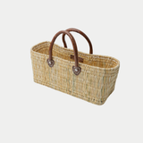 Straw Bag Square Low Large
