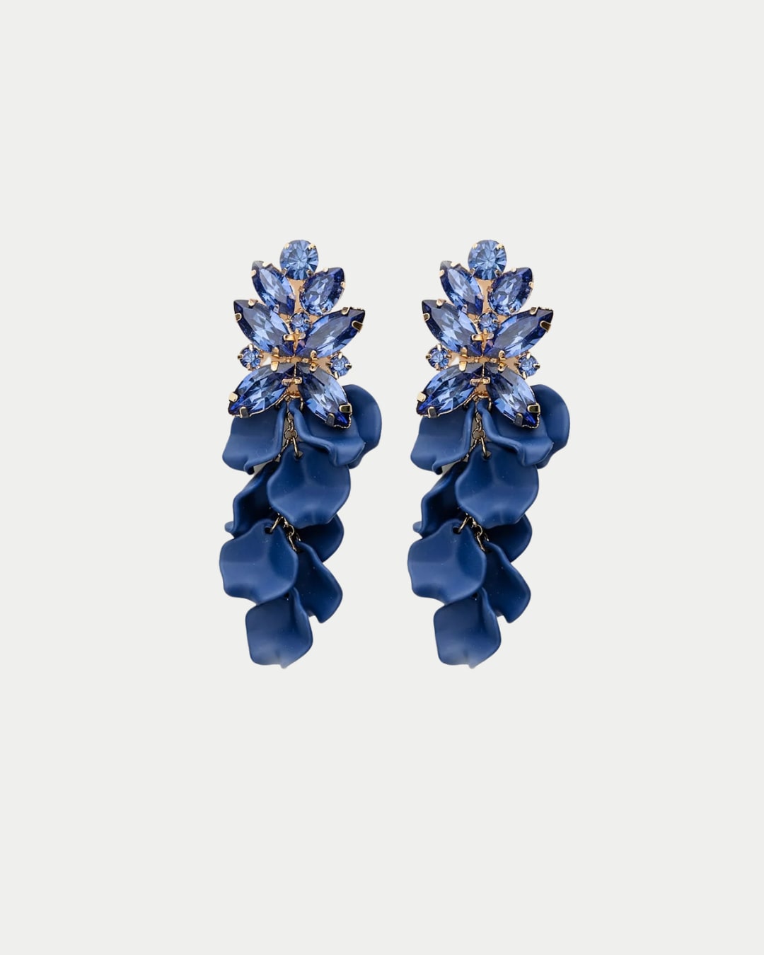 Leaf Big Stone Earrings