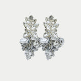 Leaf Big Stone Earrings