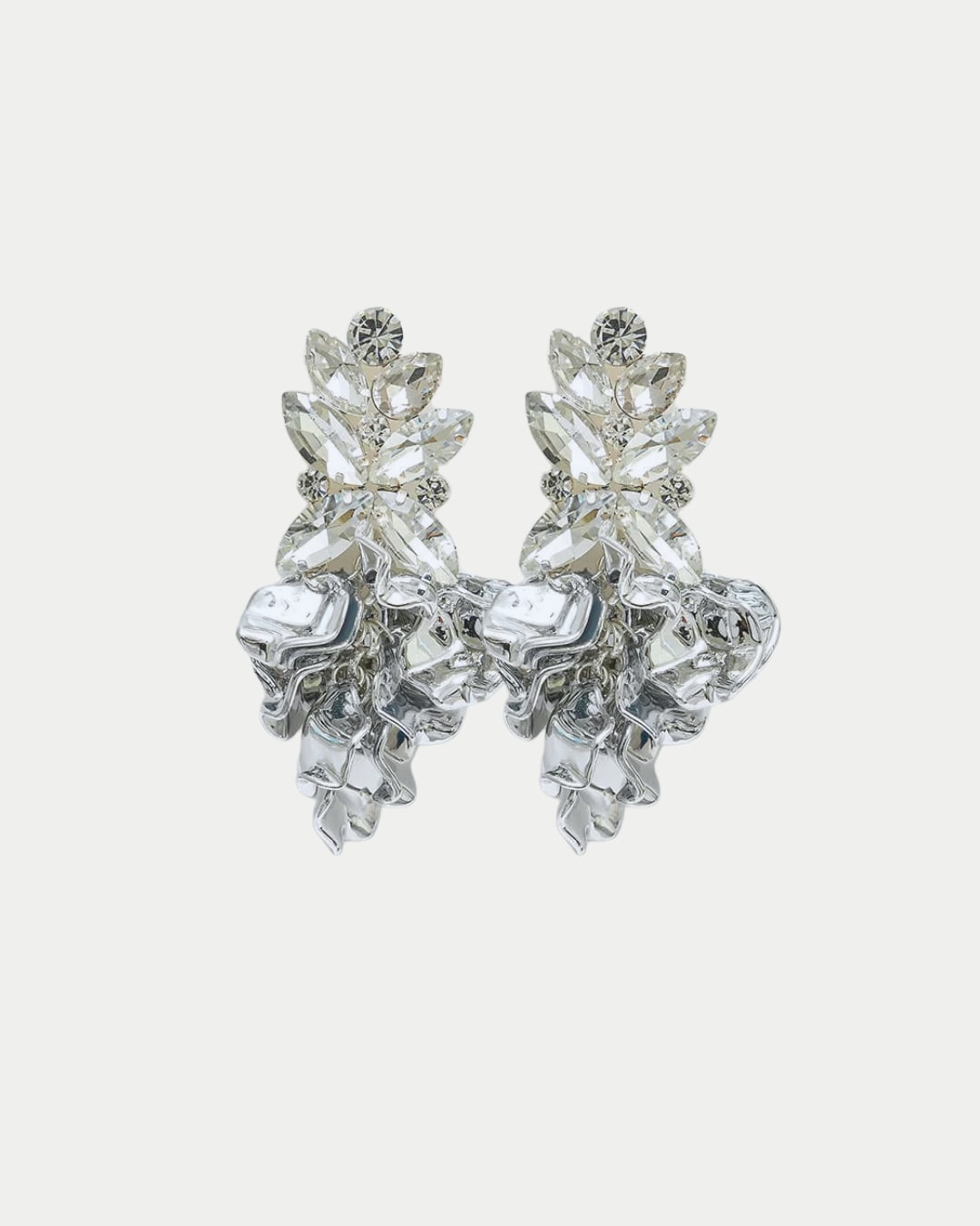 Leaf Big Stone Earrings