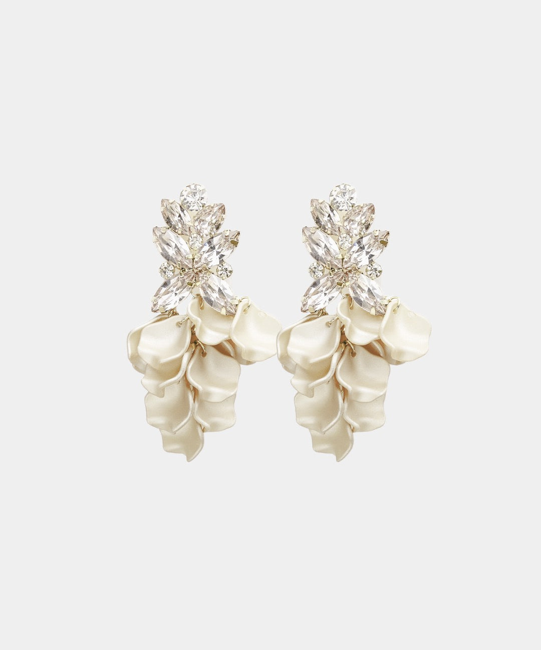 Leaf Big Stone Earrings