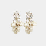 Leaf Big Stone Earrings