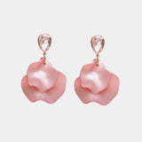 Leaf Earrings Cz