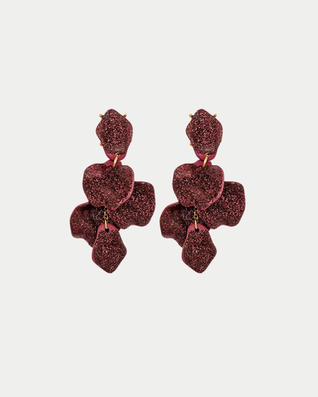 Leaf Earrings Glitter