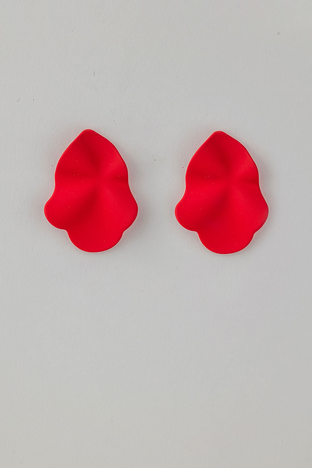 Lip Earrings Red