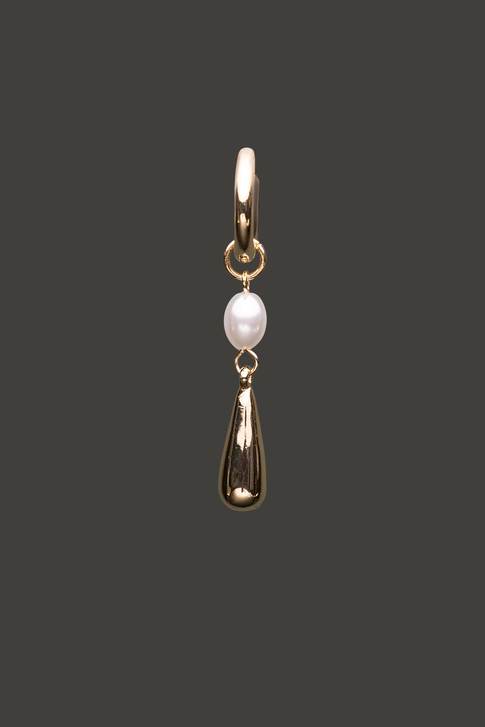 Pearl Drop Earring Gold