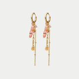 Pink Stone Earrings