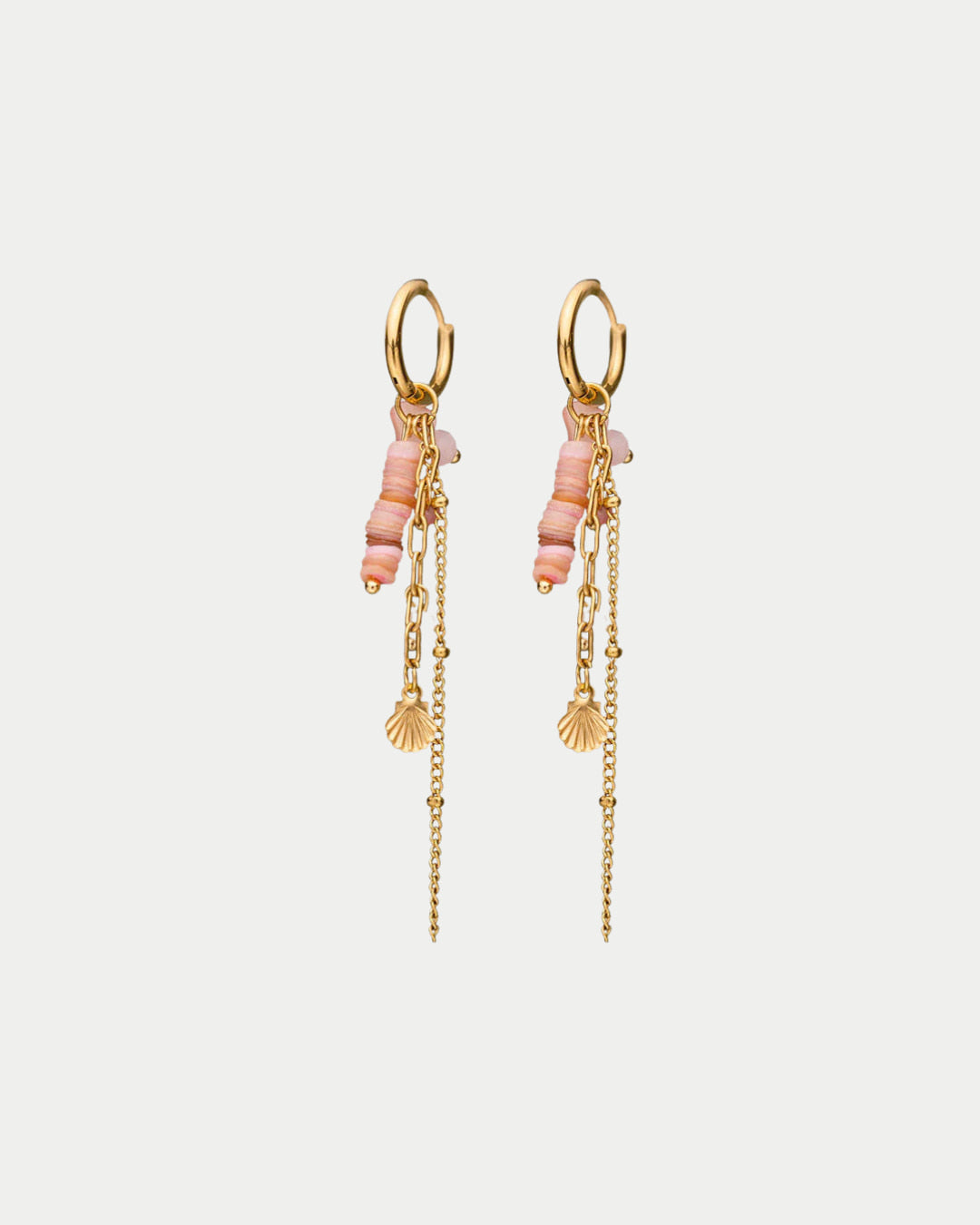 Pink Stone Earrings