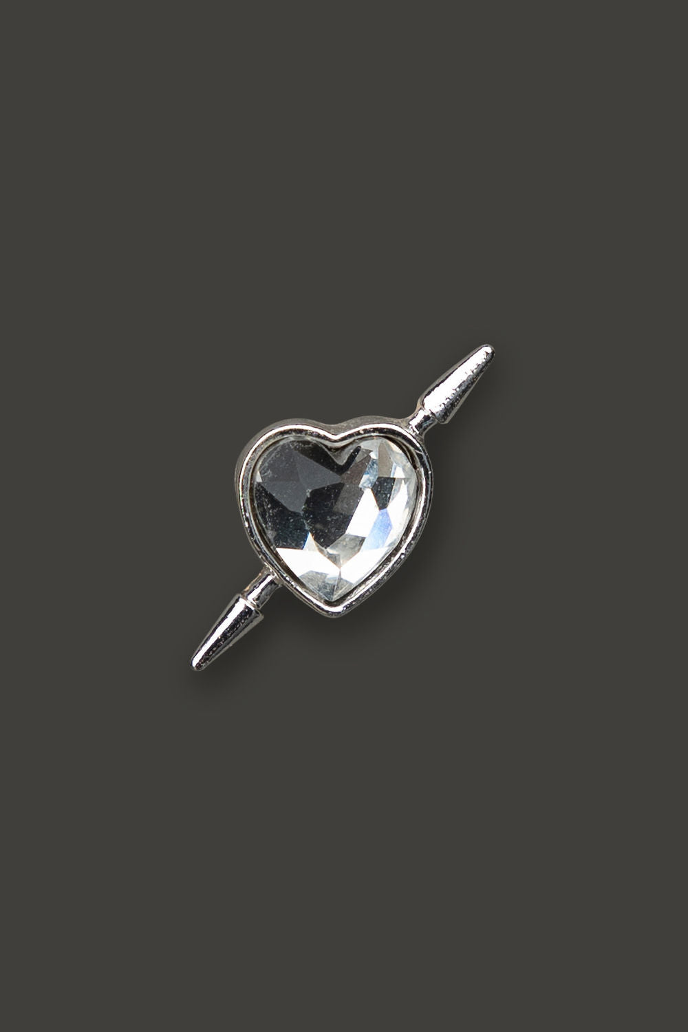 Amor´s Stud Silver w Clear stone