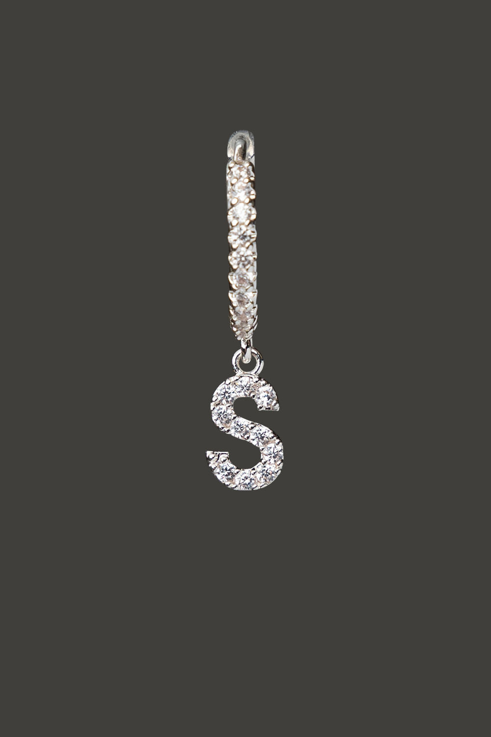 S Earring Silver