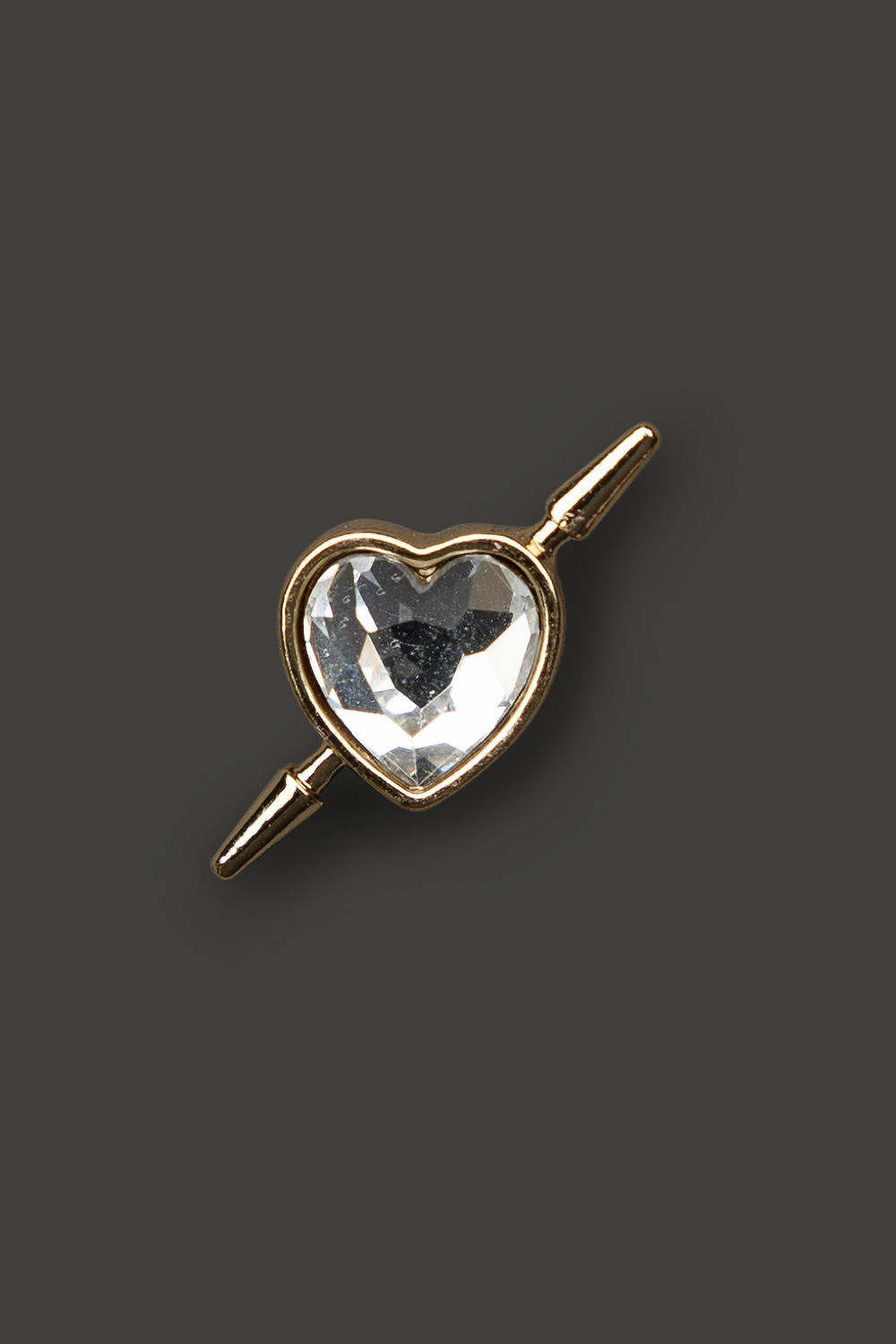 Amor´s Stud Gold w Clear stone