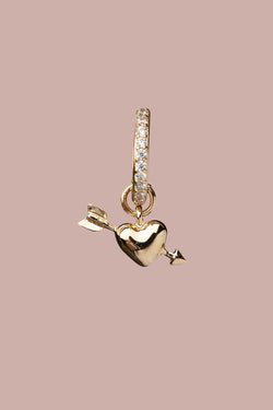 Arrowed Love Earrings Gold