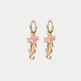 Seahorse Pink Earrings
