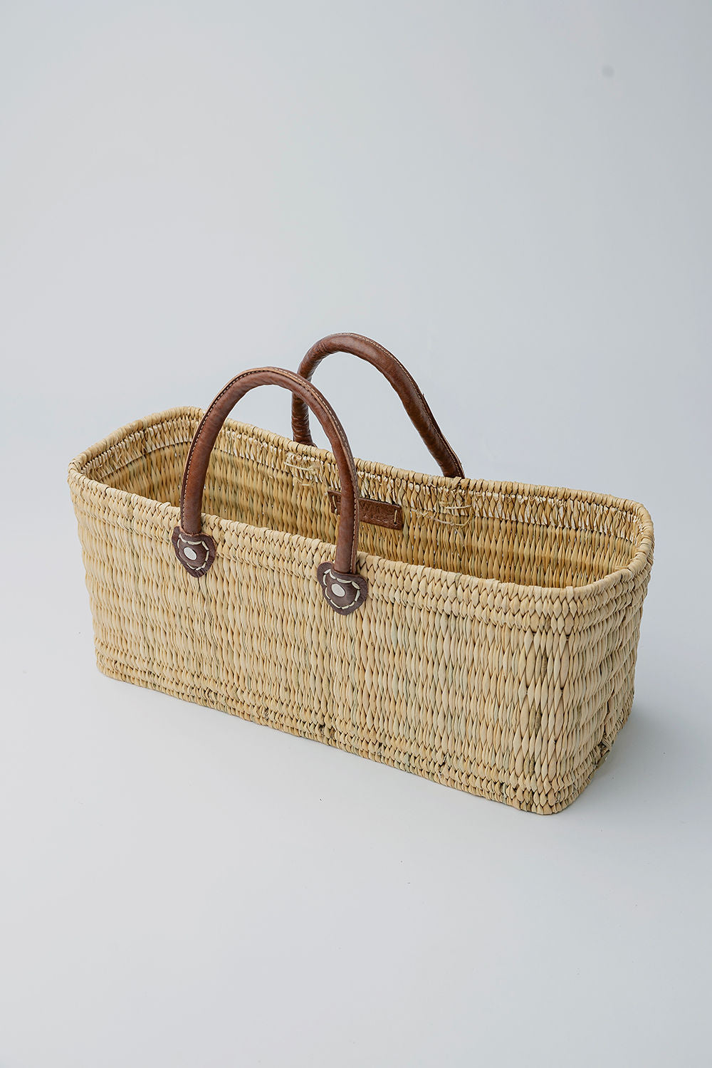 Straw Bag Square Low Large