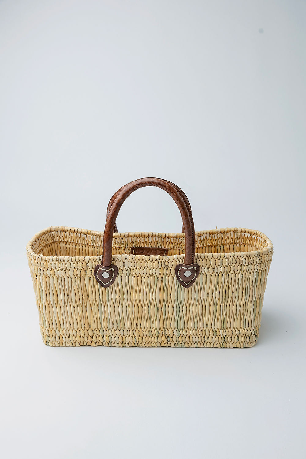 Straw Bag Square Low Medium