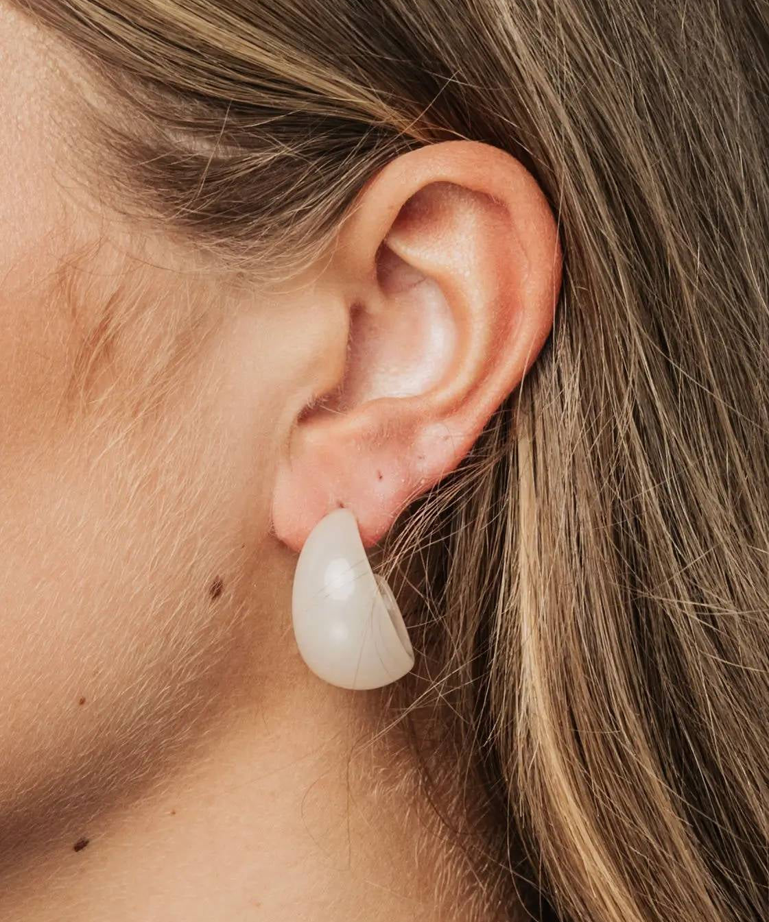 Beige Hoops