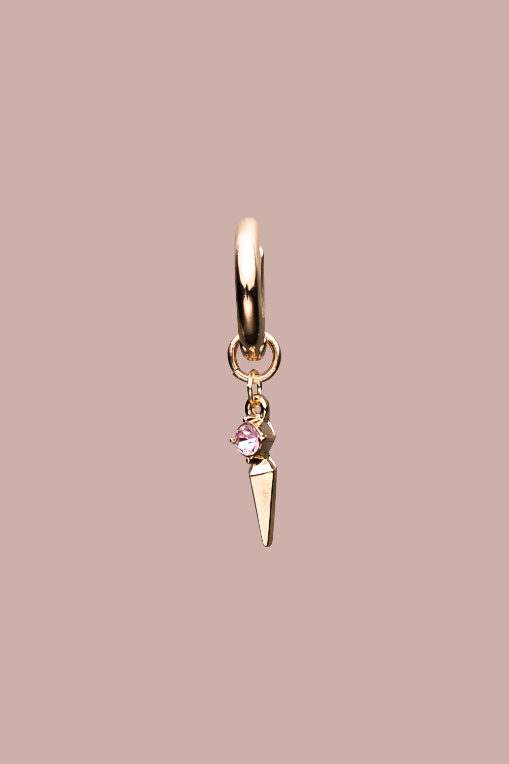 Dazzle Drop Earrings Gold Pink