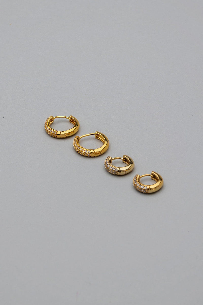 Double Set Hoops Gold