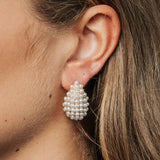 Drop Pearl Earrings Medium