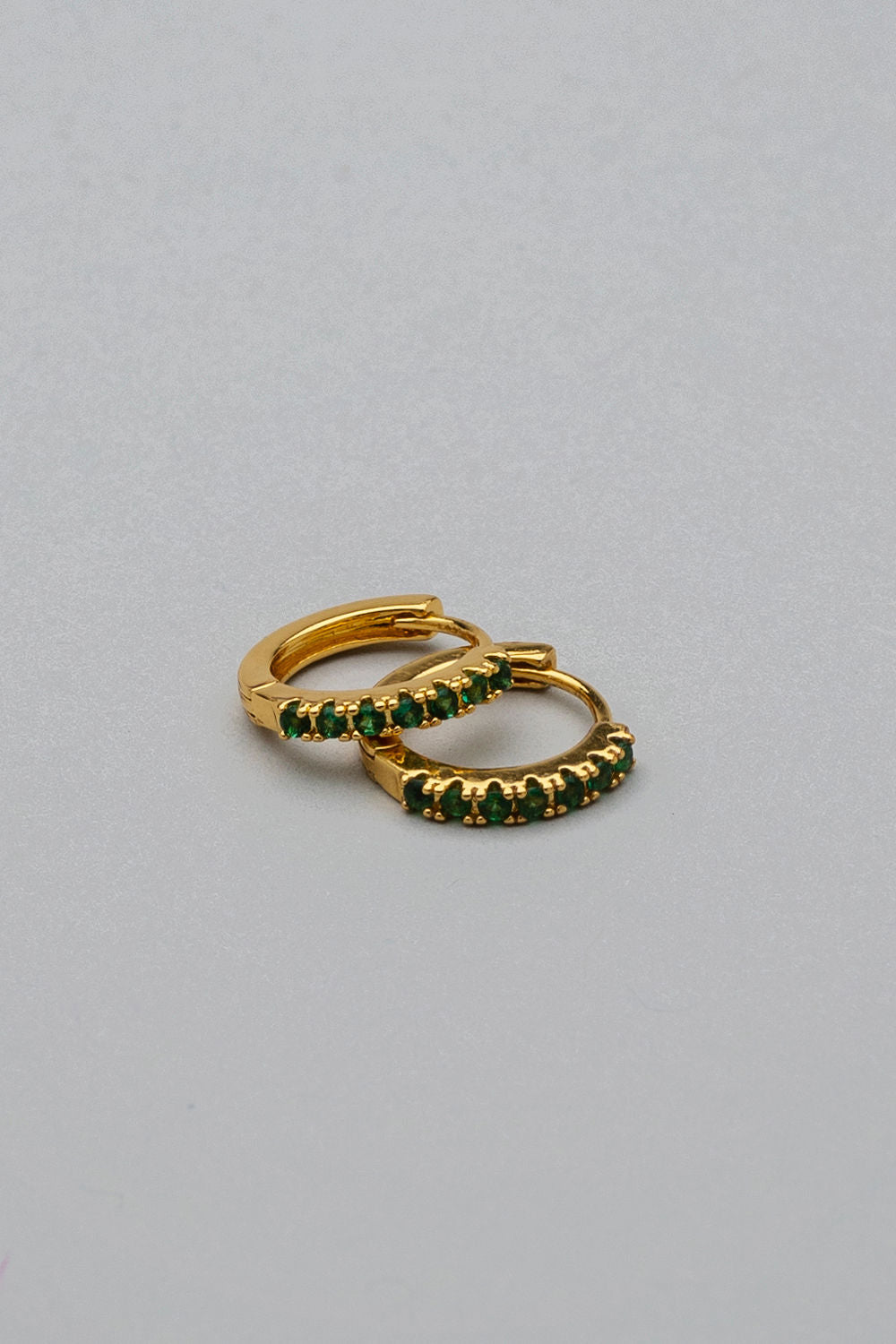 Emerald green hoops S